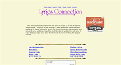 Desktop Screenshot of lyricsconnection.com